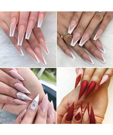 V Shape French Smile Line Nail Cutter Acrylic Tool | 9 Sizes | HJ-NAT201-FC08 - Buy Online on GoSupps.com