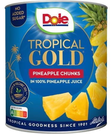 Dole Tropical Gold Premium Pineapple Chunks in Juice 6 x 432g 432 g (Pack of 6) Pineapple 432 g (Pack of 6) - Buy Online on GoSupps.com