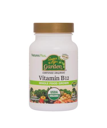 Nature's Plus Source of Life Garden Certified Organic Vitamin B12 60 Vegan Capsules