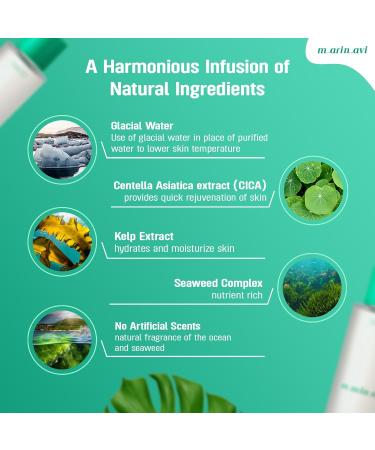 MARINAVI Damage Relief Toner 150ml - Korean Moisturizing & Hydrating Toner with Seaweed & Kelp Extract for Glowing Anti-Aging Skin - Perfect for Sensitive Skin - Buy Online on GoSupps.com