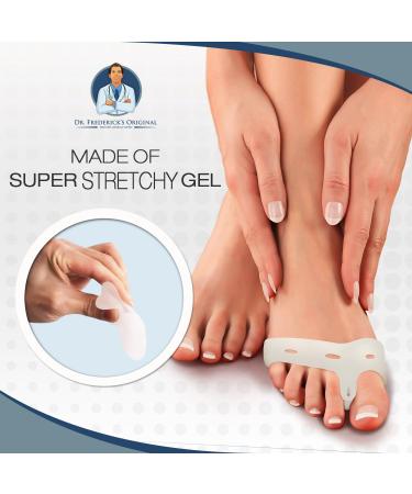 Dr. Frederick's Original Bunion Pad & Toe Spacer - 2-Piece Set for Pain Relief - Soft Gel Separators for Bunions & Tailor's Bunions - Heavy Duty - One Size Fits All - Buy Online on GoSupps.com