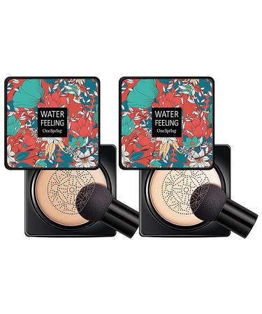 Mushroom Head Air Cushion CC Cream - Long Lasting Moisturizing Foundation BB Cream - Natural Moisturizing Concealer Foundation Makeup Concealer For Makeup All