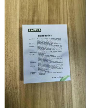 LAVELA Deep Cleansing Foot Pads - Ginger Oil Patches for Lymphatic Drainage Stress Relief & Better Sleep - 20 Count - Buy Online on GoSupps.com