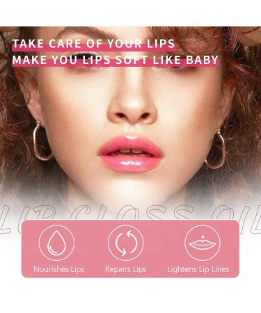 DAGEDA Tinted Lip Oil - Hydrating and Plumping Lip Gloss for Nourishing Glossy Lips (Color A) - Buy Online on GoSupps.com