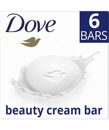 Dove Original Beauty Bar Soap 6 x 90g with Moisturising Cream - Pack of 6 Bars - Buy Online on GoSupps.com