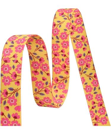Mihqy Adjustable Soft Nylon Dog Collar - Comfortable Yellow Flower Design for Small to Medium Dogs & Cats (L Neck 38-63 cm) - Buy Online on GoSupps.com
