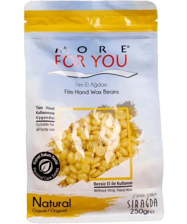 Natural Gold Film Hand Wax Beans - 250g for Hair Removal | Hot Wax by Sir Agda - Ideal for Sensitive Skin - International Shipping Available - Buy Online on GoSupps.com