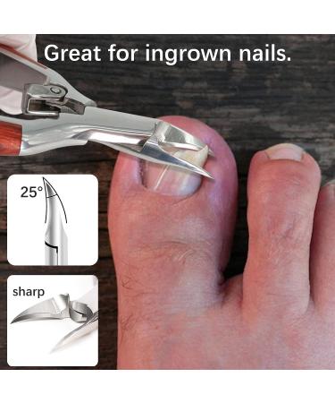 Moosec Professional Podiatrist Toenail Clippers - Heavy Duty Nail Clippers for Thick & Ingrown Nails - Ideal for Men, Women & Seniors - Buy Online on GoSupps.com