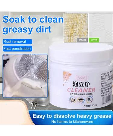 250g Foam Rust Remover Kitchen All-Purpose Cleaning Powder Kitchen Instant Cleaning Powder Stainless Steel Cleaning Powder All Purpose Rinse Cleaning Foam Soak to Clean Greasy Dirt (2pc) - Buy Online on GoSupps.com