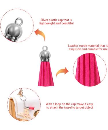 Cridoz 400pcs Tassel Keychain Set for DIY Crafts - Includes Key Chains, Tassels, Rings, Jump Rings, and Eye Pins - Perfect for Acrylic and Resin Keychain Blanks - Buy Online on GoSupps.com