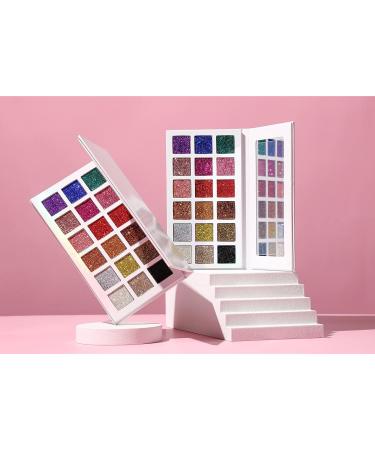 YNZON Eyeshadow Palette: 18 Color Longlasting Glitter, Shimmer Metallic Sparkle Eye shadow Pallet - Perfect Christmas Gift for Women and Girls - Buy Online on GoSupps.com