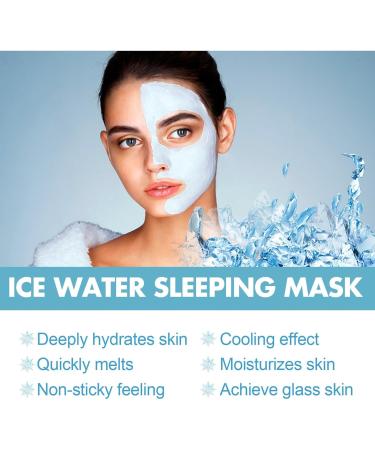 Hydra Moist Ice Water Sleeping Mask Hydramoist bio-collagen real deep mask Ice Water Moisturizing Night Mask Mask beauty skin Moisturizing Skin Care Lotion for Dryness - Buy Online on GoSupps.com