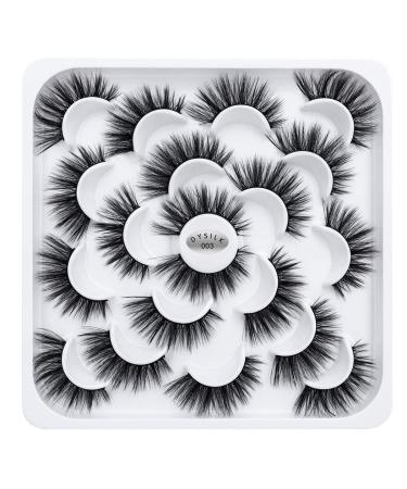 Buy Dysilk 6D Fake Eyelashes - 10 Pairs Reusable Self-Adhesive 15mm False Lashes for Natural Look - Buy Online on GoSupps.com