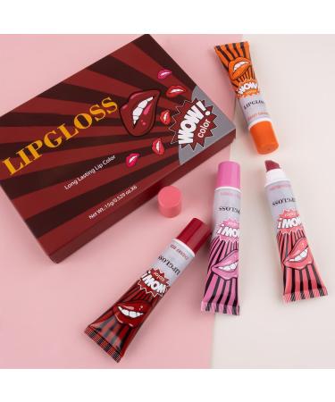  Ruhnjyg Peel off matte lip gloss peel off lip gloss 6x Waterproof Lip Gloss for Women and Girls | Waterproof Makeup Lip Gloss for Women Peel-Off Lip Gloss - Buy Online on GoSupps.com