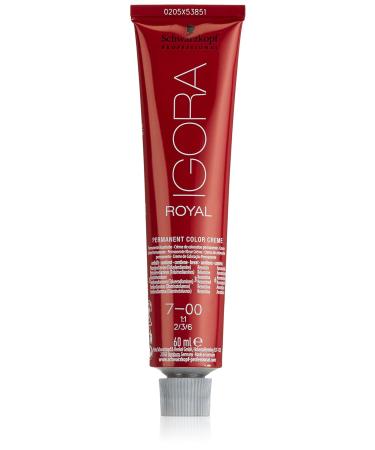 Schwarzkopf Igora Royal Premium Hair Color 7-00 Middle Blond Nature Extra - 60ml (1 Pack) | International Shipping Available - Buy Online on GoSupps.com