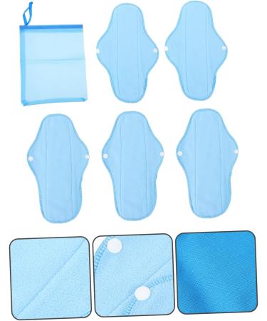Solustrie 7-Sentence 6-Ply Women's Reusable Menstrual Pads | Polarfleece Aktivkohlepad Overnight Comfort & Support | Eco-Friendly & Washable for Maternity & Daily Use - Buy Online on GoSupps.com