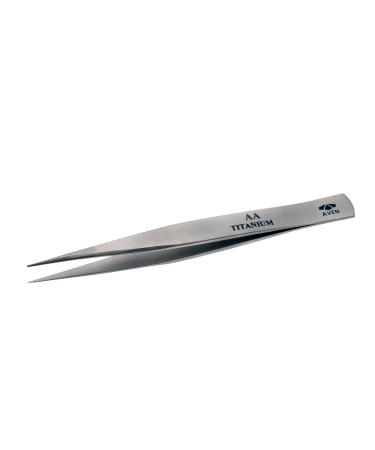 Aven 18013TT Style AA Titanium Tweezers 5" Length Silver