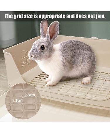 Kathson Large Rabbit Litter Box - Potty Corner Toilet with Drawer for Small Pets - Brown - Buy Online on GoSupps.com