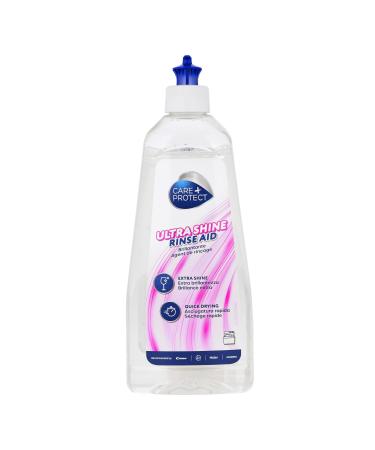 CARE+PROTECT Ultra Shine Universal Rinse Aid for Dishwasher Powerful on Stains and Halos Helps Faster Drying 500ml - Buy Online on GoSupps.com