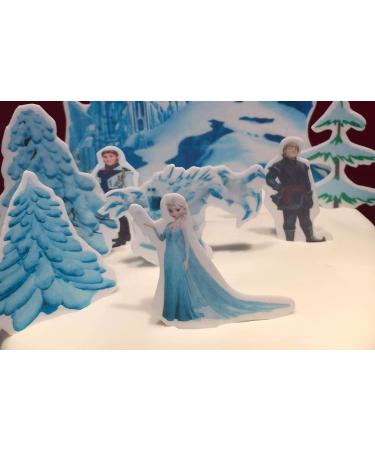 Personalised Elsa Anna Stand Up Edible Wafer Cake Decorating party - Buy Online on GoSupps.com