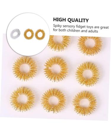 Fomiyes 10-Pack Spiky Finger Massage Rings | Sensory Fidget Toys for Decompression & Relaxation | Chinese Massage Finger Rings - International Shipping Available - Buy Online on GoSupps.com