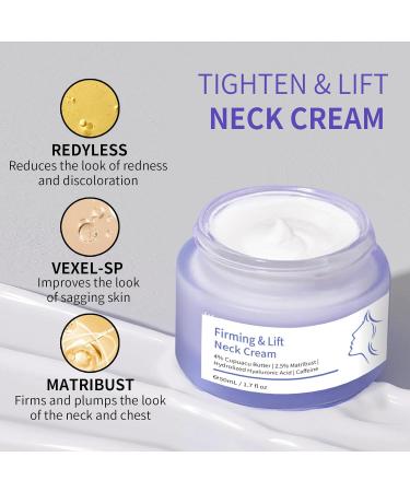 Neck Firming Cream - Advanced Anti-Aging Cream for Tightening Wrinkle Reduction & Even Skin Tone | Repair Complex for Decolletage & Double Chin - Buy Online on GoSupps.com
