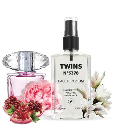 TWINS Impression of Bright Crystal Perfume for Women Eau de Parfum | No.5378 | 3.4 Fl Oz / 100 ml Versace Bright Crystal Impression