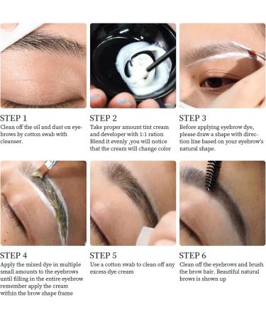 Eyebrow Tint Kit Black Hen-na Semi-Permanent Professional Brow Tint Kit Long-Lasting and Safe Results Eyebrow Dye DONG RHYME Multi-Purpose Eyelash Tint Kit Easy to Use at Home - Buy Online on GoSupps.com