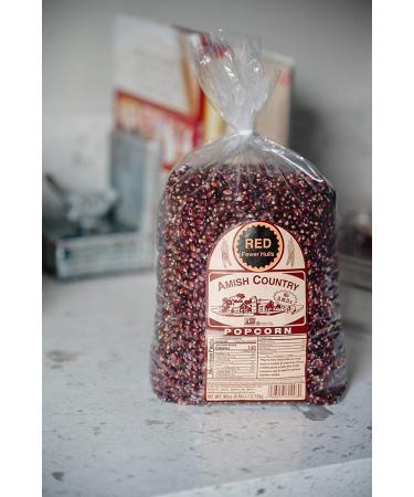Amish Country Red Popcorn Kernels - 6 lbs Bag | Non-GMO, Gluten Free, Old Fashioned - Buy Online on GoSupps.com