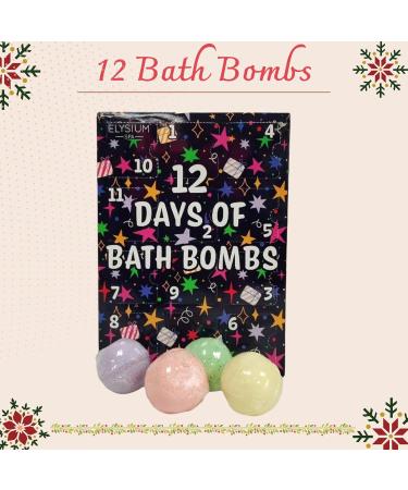 Bath Bomb Advent Calendar 2024-12 Days of Bath Bomb - Christmas Gifts for Women Bath Bombs Gift Set Bath Gift Set Pamper Gifts for Women - Buy Online on GoSupps.com