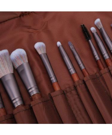 Buy Tyenaza 11Pcs Facial Makeup Brush Set - Wooden Handle Artificial Fiber Includes Bag | International Shipping Available - Buy Online on GoSupps.com