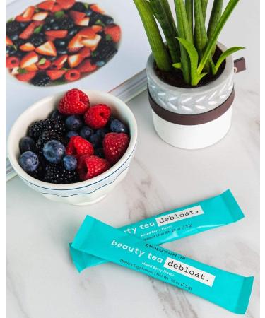 Evolution_18 Beauty Debloat Tea - Cleanse, Detox & Boost Metabolism - Mixed Berry Flavor - 7.3g (14 Servings) - Buy Online on GoSupps.com