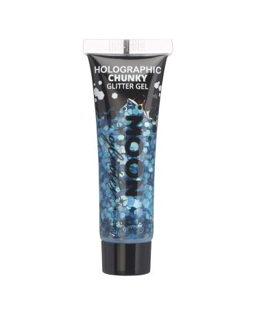 Moon Glitter Holographic Face & Body Chunky Glitter Gel Set - 6 Colors (Silver Pink Gold Rose Gold Blue Green) - 12ml - Perfect Gift for Glamorous Makeup Looks - Buy Online on GoSupps.com