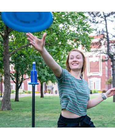 Dual Outdoor Frisbee Yard Game Set | Polish Horseshoes & Beersbee Combo | Fun for Adults and Family | Perfect for Beach, Backyard & Outdoor | Unbreakable Bottles Included - Buy Online on GoSupps.com