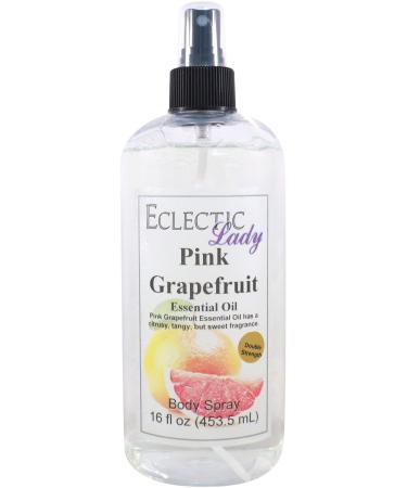 Pink Grapefruit Essential Oil Body Spray (Double Strength) 16 ounces Body Mist for Women with Clean Light & Gentle Fragrance Long Lasting Perfume with Comforting Scent for Men & Women Cologne 16 Fluid Ounces (Double Strength)
