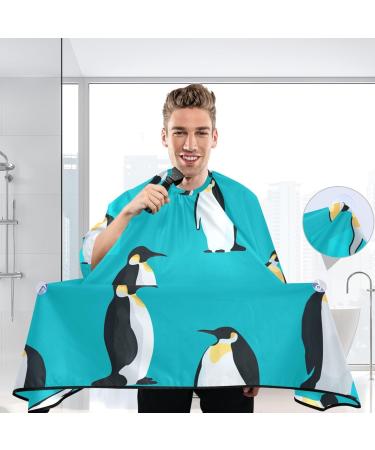 Waterproof Barber Cape - Cute Penguin & Cheetah Haircut Bib for Men & Women | Unisex Hair Cutting Cape - Buy Online on GoSupps.com