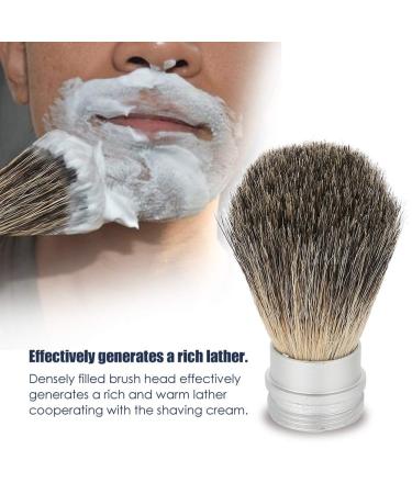 Reiner Dachshaar Razi Brush - Premium Men's Razor Brush with Aluminum Handle for Luxurious Shaving Foam | Perfect for Home Salon & Travel Gifts - Buy Online on GoSupps.com