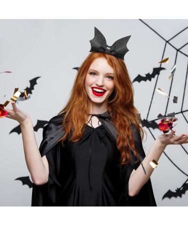 Lurrose Halloween Headbands Sequin Bat Hair Hoop Creative Cosplay Hair Band Durable Cute Party Decorations Props for Women Girls Black - Buy Online on GoSupps.com