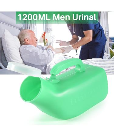 wemee Male Urine Bottle with Lid Autoclavable for Travel Camping Patient 1.2L Green - Buy Online on GoSupps.com
