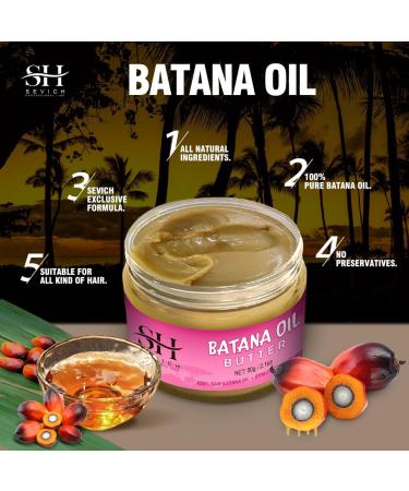 SEVICH Hair Butter with 100% Pure Raw Batana Oil - From Honduras Batana Oil for Hair Growth Repair Damaged Hair Nourishes Thin Hair Scalp Skin and Loss Hair Growth Fir for All Hair Types 2.1Oz - Buy Online on GoSupps.com