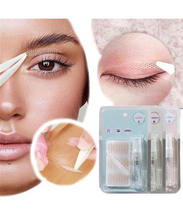 Invisible Eye-Lifting by Sticked  240 Pcs Double Eyelid Tape  Eye Lid Lifters Tape Invisible Instant Eye Lift Strips  Natural Ultra Invisible Two-Sided Sticky Double Eyelid Tapes Stickers (M)