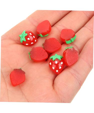 FRCOLOR 180 Pcs Nail Fruits Decoration Cute Lip Gloss Tool Nail Decoration Fruit Slices Cherry Fruit Flatback Lip Gloss Kit to Nail Art Charms Hair Red Resin Nail Supplies Strawberry 3d - Buy Online on GoSupps.com