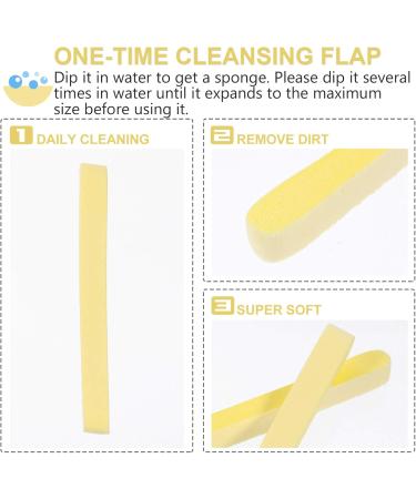 Beaupretty 120pcs Compressed Sponge & Makeup Powder Puff - Exfoliating Face Wash & Cleaning Accessories - Portable Yellow Makeup Pads for Flawless Skin - Buy Online on GoSupps.com