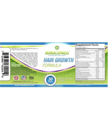 Herbalxpress Hair Growth Formula - Thicker Fuller Hair for Men & Women | 6 Tubs - International Shipping Available - Buy Online on GoSupps.com