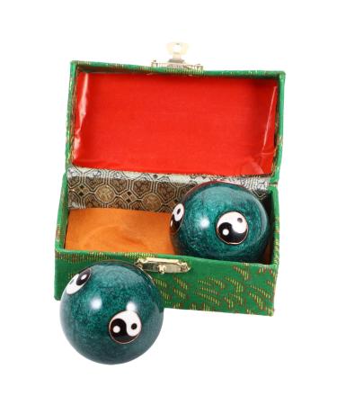 Tovinanna 2st Health massage handball older handballs made of metal magnetic baoding balls roller balls made of metal metal balls massage cloisonn -emille manual old cloisonne
