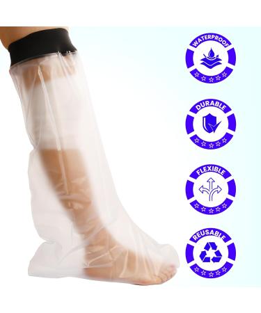 SEALCUFF Adult Short Leg Waterproof Cast Protector - Reusable Watertight Cover for Shower & Bath - Arm, Leg, Foot - Best Seal Technology - Buy Online on GoSupps.com