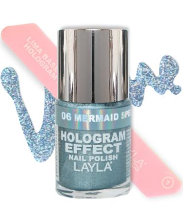Layla Cosmetics Hologram Effect Nail Polish Mermaid Spell 10ml