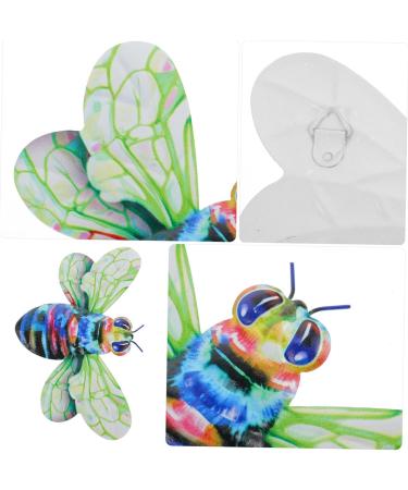 LIFKICH Iron Bee Wall Hanging Decor Bee Wall Decor Home Ornament Bees Wall Art Bees Wall Sculpture Scene Pendant Bees Art Wall Decoration Decorations for Fence Metal Wall Outdoor 19.00X13.00X0.50CM Green - Buy Online on GoSupps.com