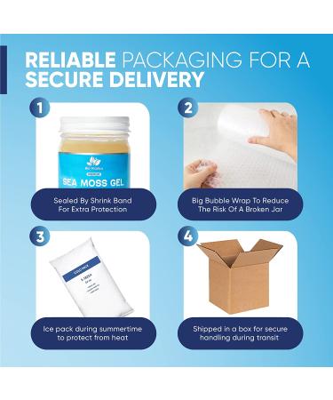 Sea Moss Gel by BioVitalica - Organic Irish Sea Moss Gel - Premium Quality Dr Sebi Vegan Superfood - 100% Natural 12oz - Buy Online on GoSupps.com