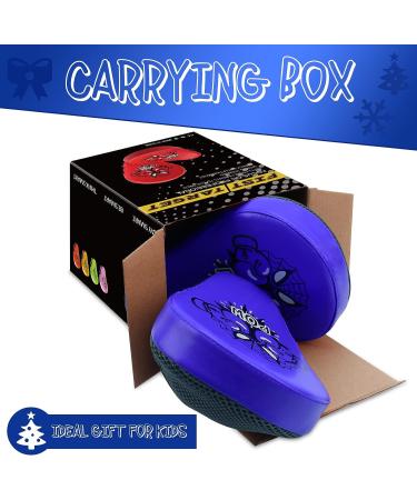 Kids Boxing Curved Focus Punching Mitts - Blue | MMA Muay Thai Kickboxing Martial Arts Karate Training | Gift Box Included - Buy Online on GoSupps.com